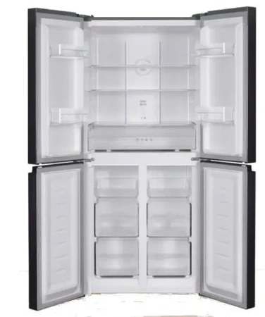 Холодильник HARPER RH6966BI black glass