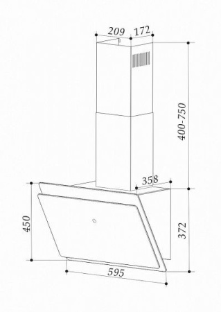 Вытяжка EXITEQ EX-1256 ivory