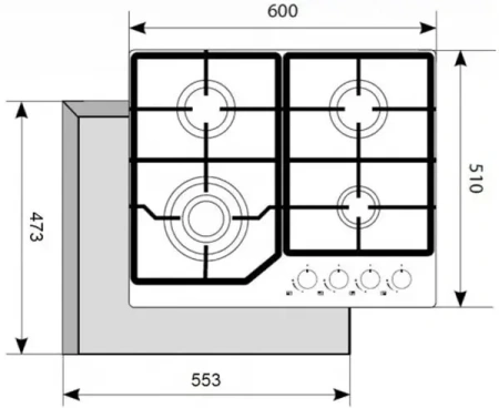 Варочная поверхность AKPO PGA 604 FGC-2 BL