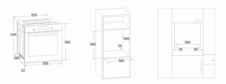 Электрический духовой шкаф SIMFER B6ES16003