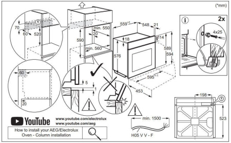 Духовой шкаф ELECTROLUX EOE8P39WX