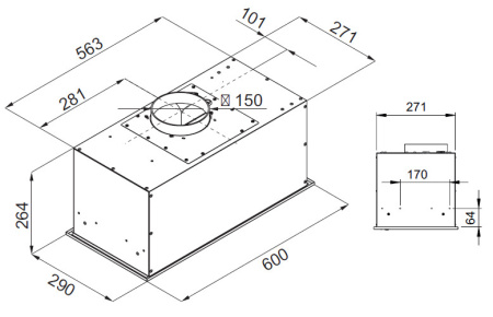Вытяжка KUPPERSBERG IBOX 60 B