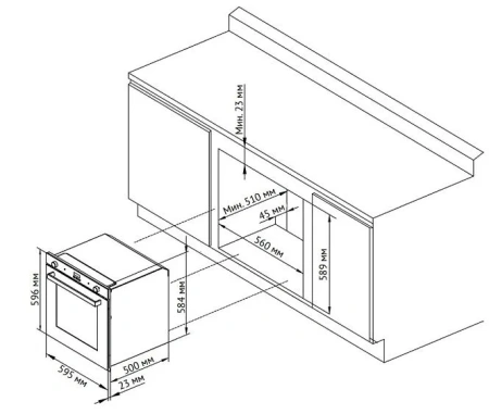 Духовой шкаф KUPPERSBERG HF 615 B