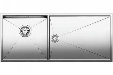 Мойка BLANCO 521605 BLANCO ZEROX 400/550-Т-U чаша слева нерж. сталь зерка