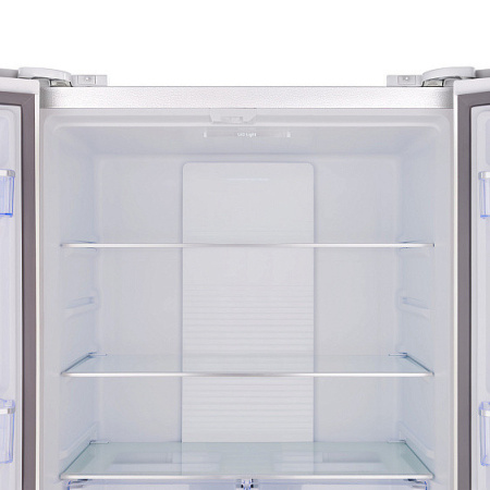 Холодильник TESLER RCD-482I WHITE GLASS — фото