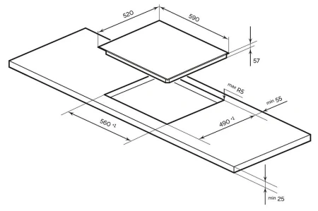 Варочная поверхность LEX EVI 640A I GR