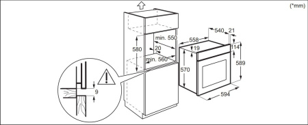 Духовой шкаф ELECTROLUX EOD5C70BZ