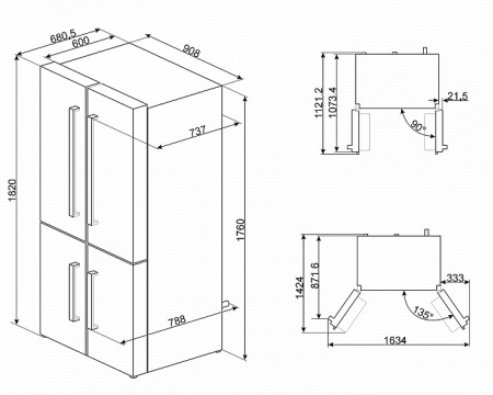 Холодильник SMEG FQ60X2PE1