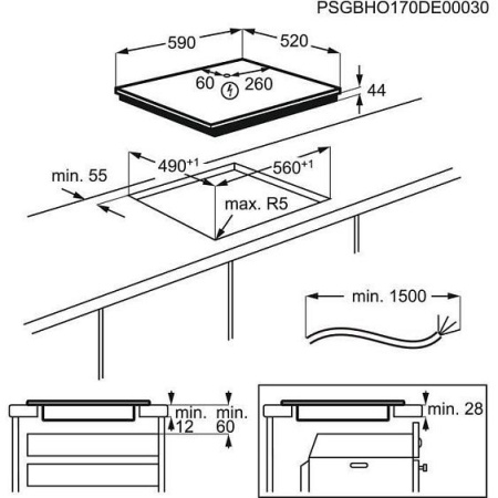 Варочная поверхность ELECTROLUX CIR60430CB