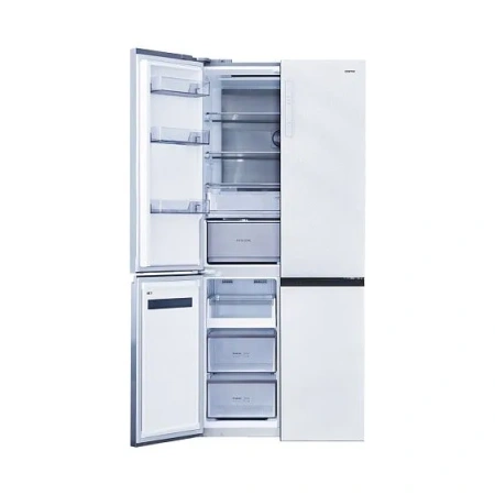 Холодильник CENTEK CT-1746 NF White Glass
