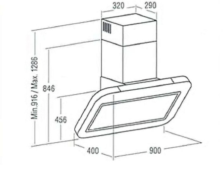 Вытяжка Cata Icon 900 WH белый