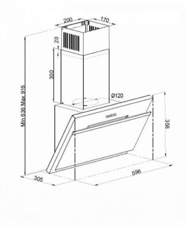 Вытяжка SIMFER 8616 sm