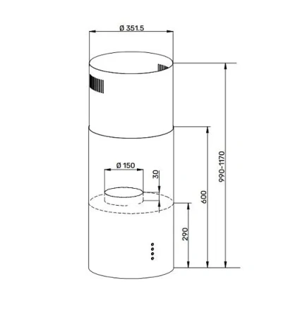 Вытяжка KUPPERSBERG TUBA 35 X