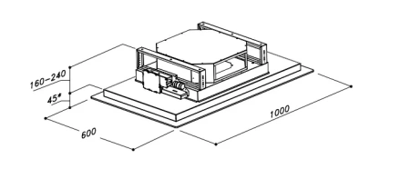 Вытяжка SIRIUS SLT 970 FRAME EM  W