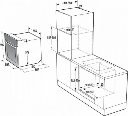 Электрический духовой шкаф GORENJE BO 637E21XG
