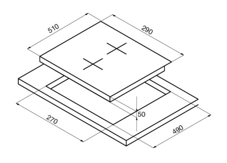 Варочная поверхность KORTING hk 32032 b