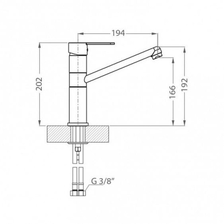 Смеситель ALVEUS Granital Zenit Concrete g91 1123573