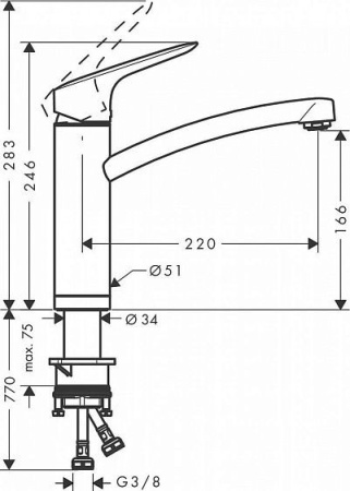 Смеситель HANSGROHE Logis 71833000