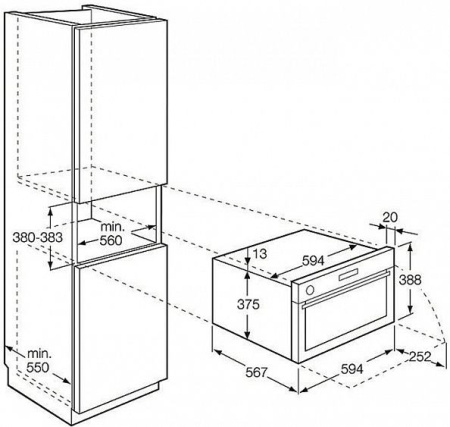 Духовой шкаф  AEG ks 8454801 m