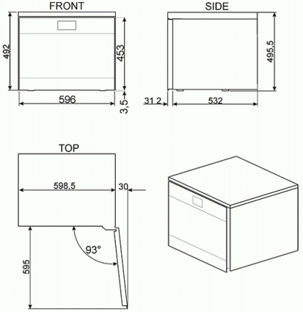 Встраиваемый винный шкаф SMEG CVF318X