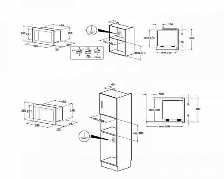Встраиваемая микроволновая печь Smeg FMI420S