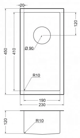 Кухонная мойка EMAR EMB-126A PVD Nano Golden