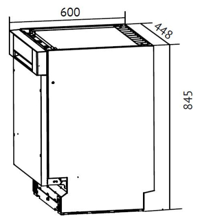 Посудомоечная машина MONSHER MDF 4545