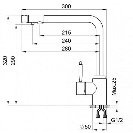 Смеситель GRANULA GR-2301 графит
