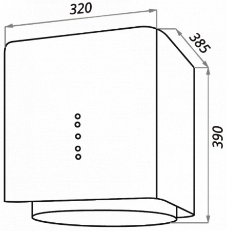 Вытяжка MAUNFELD box flash white 40