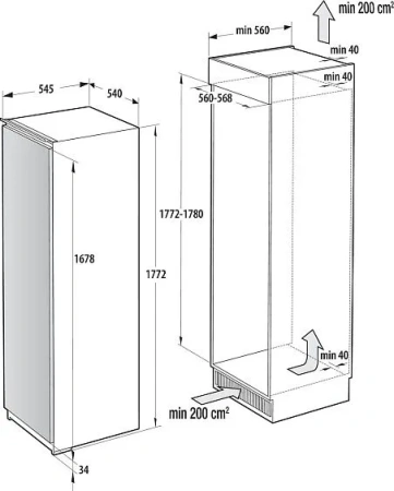 Морозильная камера GORENJE FNCI517E41WF