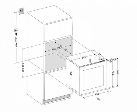 Винный шкаф DUNAVOX DAB-25.62DOP.TO