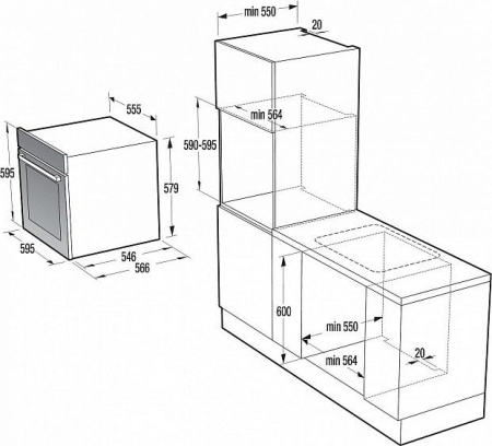 Духовой шкаф GORENJE gp 779 x