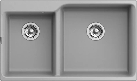 Кухонная мойка RIVELATO AXEL 90D grigio metallizzato