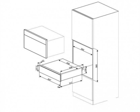 Подогреватель посуды SMEG CPR915X