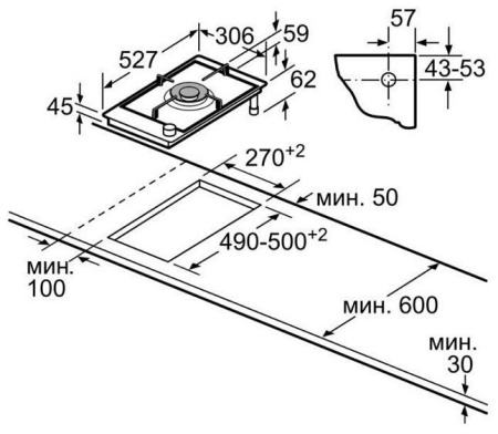 Варочная поверхность BOSCH PRA3A6D70
