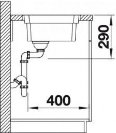 Кухонная мойка BLANCO ETAGON 500 - IF 521840 нерж.сталь