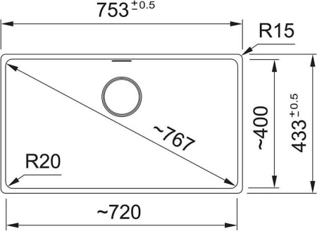 Кухонная мойка FRANKE MRG 210-110-72 матовый черный (135.0665.725)