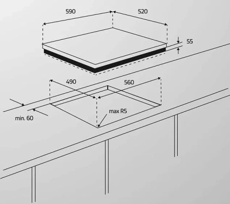 Варочная поверхность SIMFER H60V41W527