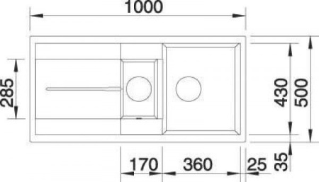Кухонная мойка Blanco Metra 6S бетон гранит 525313
