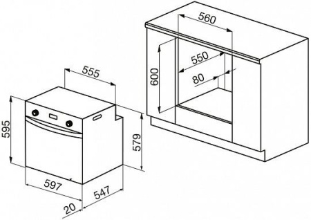 Духовой шкаф KORTING okb 9123 cмgw