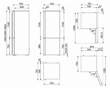 Холодильник SMEG FA490RR