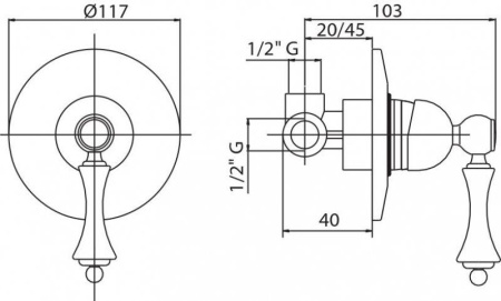 Смеситель CEZARES MARGOT-DIM-01-M хром