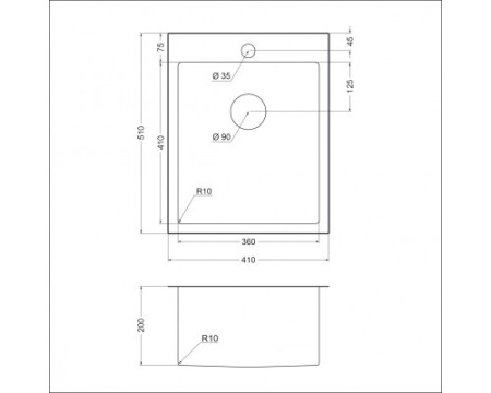 Кухонная мойка EMAR EMB-128A PVD Nano Coppery