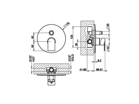 Смеситель GESSI Manzoni 38656.031