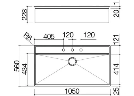 Кухонная мойка BARAZZA 1LFX101NK