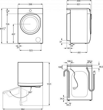 Стиральная машина AEG L8FEC69PS