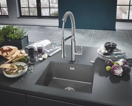 Кухонная мойка GROHE K700 серый гранит 31654AT0