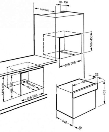 Духовой шкаф SMEG s45ma
