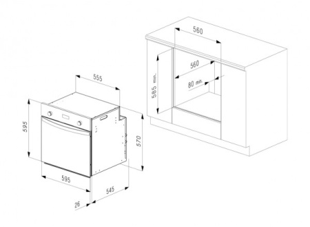 Духовой шкаф KORTING okb 582 csx pro