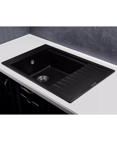Кухонная мойка KUPPERSBERG MILA 1B1D BLACK METALLIC